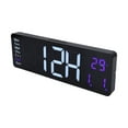 thumbnail image 3 of Horloge Numérique LED Moderne, Horloge Murale Numérique à 10 Niveaux de Luminosité pour Bureau, 3 of 8