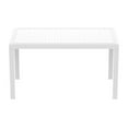 thumbnail image 5 of Compamia Orlando Table à Manger en Osier 55 Pouces pour Patio en Blanc, 5 of 5