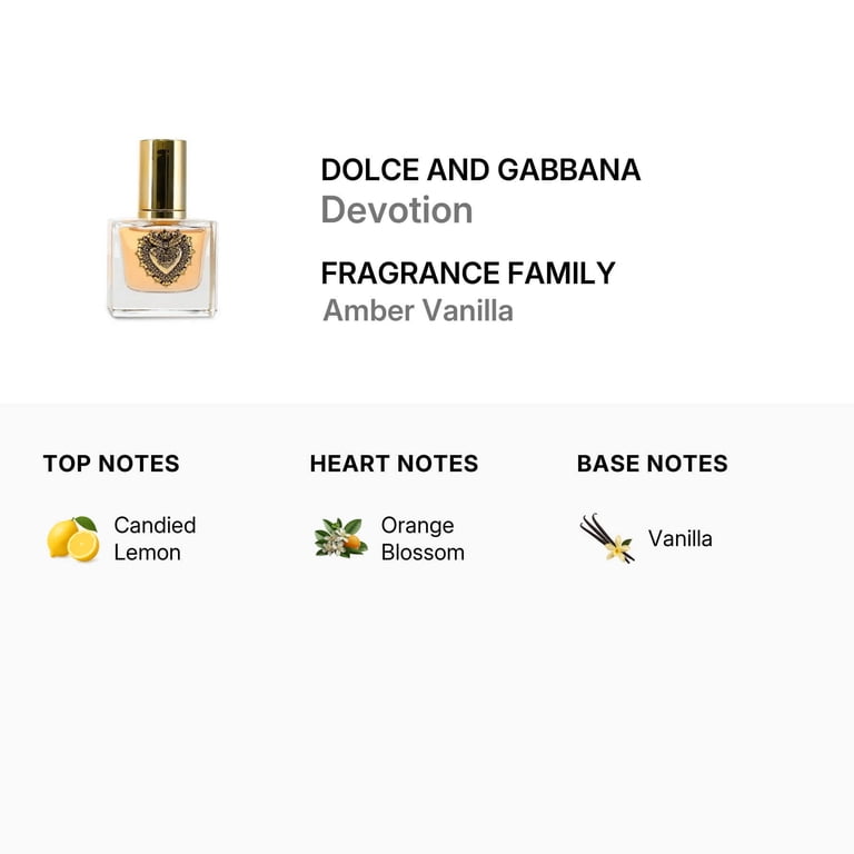 Dolce Gabbana Devotion Eau de Parfum for Women 1 oz Candied Lemon