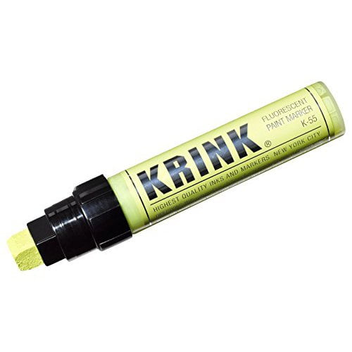 KRINK K55YELLOW KRINK K55 FLUORESCENT WATERBASED PAINT MARKER 30ML YELLOW