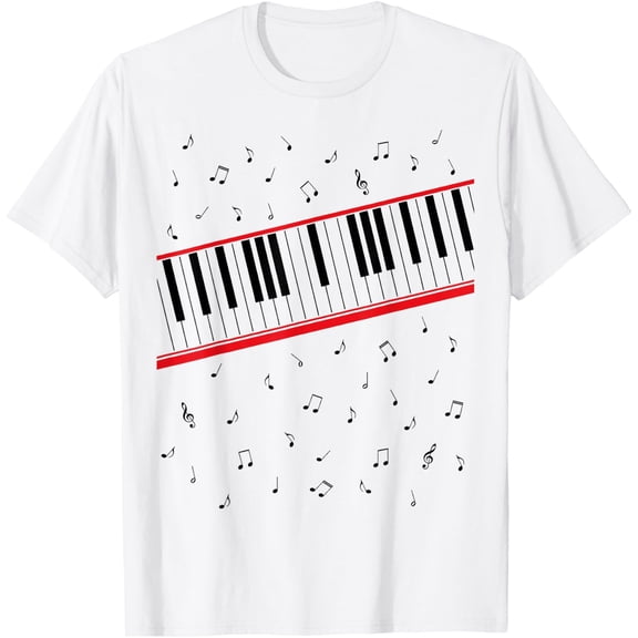 Mj Piano Shirt WHITE Unisex S-5XL Hot Trending Shirt, Vintage Birthday Gift
