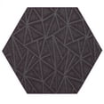 thumbnail image 1 of Furnish My Place Indoor Floor Rug - 8 ft. Hexagon, Purple, Geometrical Print, Customized Area Rug for Bedrooms, Hallways, Living Rooms, 1 of 5