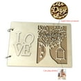 thumbnail image 3 of Wooden Guest Book Wedding Reception Exquisite Romantic Guest Sign in Book Adornment Container Writing Pad for Storage Decoration, 3 of 6