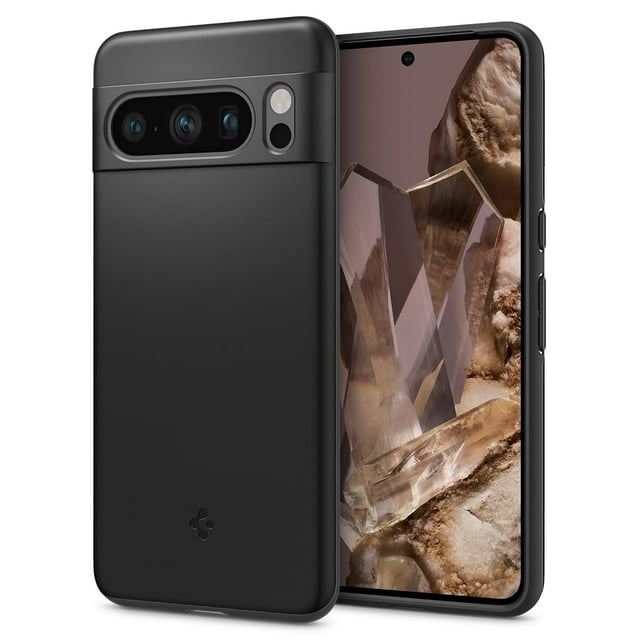 Funda Spigen Thin Fit para Pixel 8 Pro con Protección Militar Negra