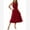 #2 Red, variant on IWEMEK Women Dress Summer Maxi Dresses Beach Boho Flutter V Neck Black Dresses for Ladies Elegant Chic Smocked Clothes