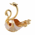 thumbnail image 1 of Premium Alloy Swan Dinnerware Set with 6 Spoons, Long Lasting Mirror Polishing, Versatile Use for Dining Parties, Decorative Swan Base Holder or Stirring Mixing Coffee Desserts, 1 of 7
