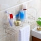 thumbnail image 4 of Cesta de ducha de acero inoxidable de 40 x 13 x 11 cm, estante organizador de pared, resistente a la corrosión, ideal para ahorrar espacio en el baño (plateado)., 4 of 9