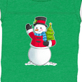 thumbnail image 4 of Inktastic Snowman Holding Christmas Tree Boys or Girls Baby Bodysuit, 4 of 5