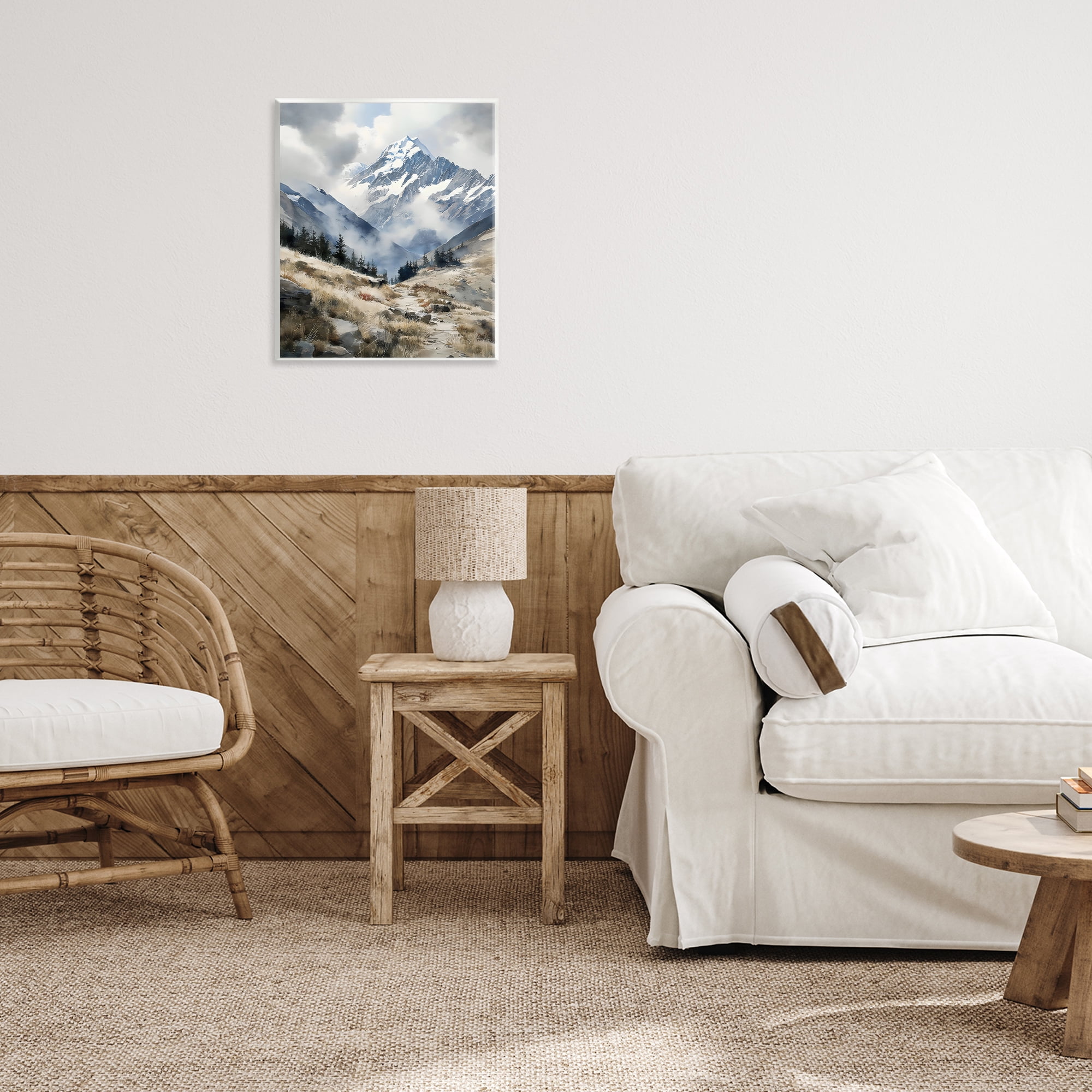 Stupell Industries Snow Caps Mountain Peaks Wall Plaque Art, design by Franklyn Gregory