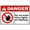 Warning Sign 3, variant on Do Not Feed Stray Cats Sign - 8"x12" Business Safety Metal Tin Sign, Rustic Decor for Garage Man Cave