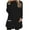 Black, variant on Fall Winter Womens Lounge Tops Fuzzy Long Pullover with Pockets Fleece Casual Crewneck Sweatshirts