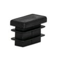 thumbnail image 2 of Flyshop 16 Pcs 10 x 15 mm, 3/8" x 5/8" Black Plastic Plug Rectangle Tubing End Cap Tube Chair Glide, 2 of 6