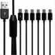 thumbnail image 2 of Cable Divisor USB Tipo C 6 en 1 Cable de Carga de Transmisión de Datos C para Teléfono Tableta 1,5 M, 2 of 5