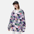 thumbnail image 4 of Haiem Plaid Flamingo UPF 50+ Fishing Shirts for Men Long Sleeve UV Sun Protection Hoodie Non-Mask Outdoor Hiking Shirts, 4 of 8