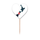 thumbnail image 1 of La bandera nacional de la isla Mapa del Pais Nueva Zelanda Etiqueta del corazón de la bandera del palillo de dientes, 1 of 3