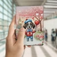 thumbnail image 4 of Happy Valentine’s Day Adorable German Shorthaired Pointer Puppy Holding Heart Balloon Travel Passport Wallet GSP Lover Dog Gift PU Leather Passport Holder Cover - 00030, 4 of 5