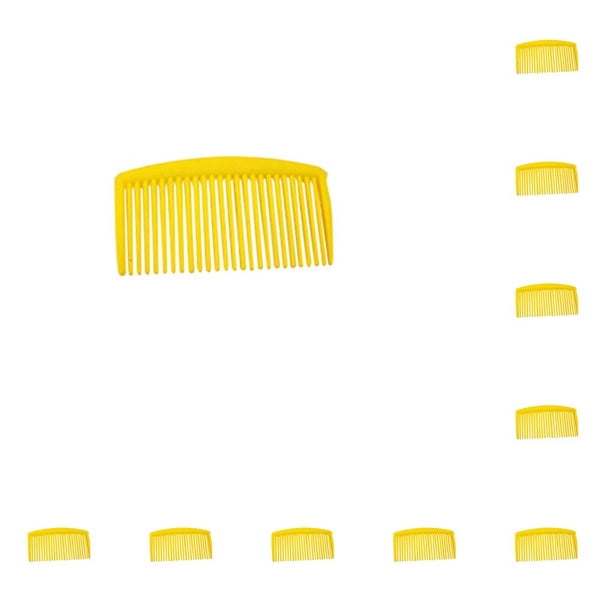 Seitruly 10 piezas de peine de plástico para el cabello, accesorio profesional, cepillo de pelo Simple, juego de belleza de peluquero, herramientas de Cuidado del cabello Amarillo Seitruly CE013203-04B
