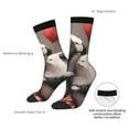 thumbnail image 2 of Yiaed Heart Guinea Pig Couple Print Great elasticity Crew Socks Sports socks for Men and Women, 2 of 5