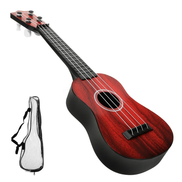 KAKOWELY 1 Ensemble Modèle Guitare Plastique Café Classique Couleur Bois Rouge pour Noël