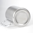 thumbnail image 1 of Mosquetón de doble pared para acampar, taza de acero inoxidable de 330 ml para acampar, taza para exteriores, taza de metal con tornillos (1 unidad, plateado) LingWen 9024735493228, 1 of 1
