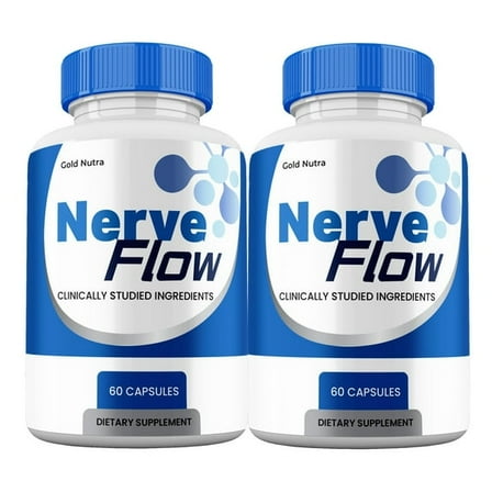 Nerve Flow Capsules, NerveFlow Maximum Strength All Natural Glyco Support (2 Pack)