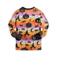 thumbnail image 5 of 3-4 Years Tween Girls Short Sleeve Print Shirts Tops Pants Outfits Pj Set For Girls Halloween Pajama Set, 5 of 9