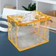 thumbnail image 1 of Organizador de almacenamiento de libros Clear Space Saving PVC Fácil mantenimiento de estantería a prueba de polvo Capacidad espaciosa Bolsa de polvo Amarillo, 1 of 8