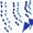 Blue Dark Blue White, variant on 100 Ft Red Pink and White String Pennant Banner Red Pink and White Hanging DIY Triangle Bunting Blank Banners Flags for Grand Opening,60 Flags