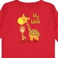 thumbnail image 4 of Inktastic My Mimi Loves Me Giraffe Boys or Girls Long Sleeve Toddler T-Shirt, 4 of 5