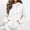 White, variant on Women Full Zip Up Hoodie Sweatshirt Sevevn Drawstring Hood Kangaroo Pockets Soft Fleece Casual Top for Daily Loungewear Sports Street Wear