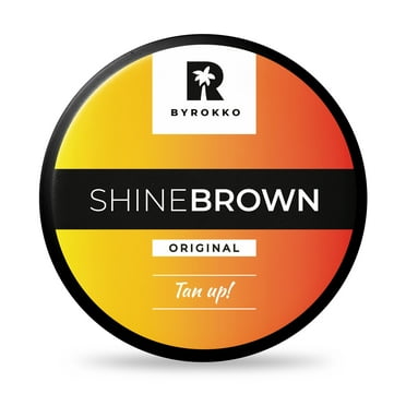 BYROKKO Shine Brown Premium Tanning Accelerator Cream 7.1 Fl Oz (210 ml), Effective in Sunbeds & Outdoor Sun, Achieve a Natural Tan with Natural Ingredients