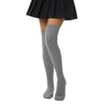 thumbnail image 1 of ITFABS Female Knitted Stocking, Solid Color Long Tube Socks Knee-High Socks, 1 of 9