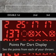 Viper 797 Electronic Soft Tip Dartboard Cabinet Set with Darts for Game Room