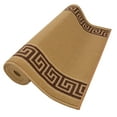 thumbnail image 6 of Custom Size Greek Key Meander Beige Roll Runner Rug 36 Inch Wide and Customize Choice of Your Length by feet Slip Skid Resistant Latex Back Cut to Size Rug Runner, 6 of 8