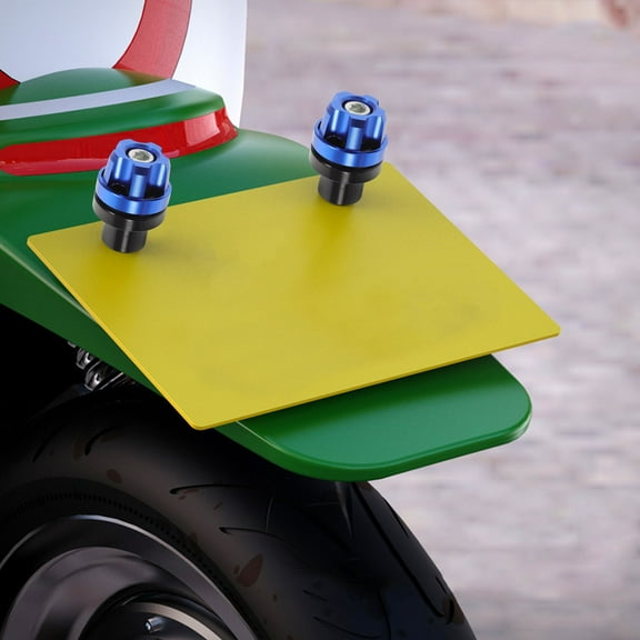 GOOHOCHY  Balance Bracket Screws Motorcycle License Plate Holder Blue