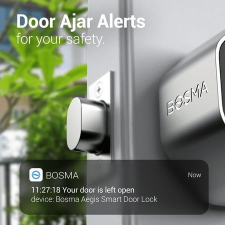 Bosma - Aegis Smart Lock Wi-Fi with App/Keypad Access - Metallic