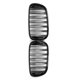 thumbnail image 3 of Glossy Black Dual Slats Front Kidney Grille Grill For BMW G11 G12, 3 of 5