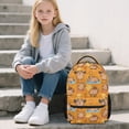 thumbnail image 5 of Jeiento Kids School Backpack Sport Capybara Water-Resistant Polyester School Bag with Multiple Organizer Pockets for Elementary Middle School Travel Hiking, 16 Inch, 5 of 7