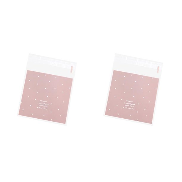 Toystoory 100 piezas bolsa autosellante surtido bolsas de galletas bolsa de regalo de ceremonia Rosa 2Conjunto
