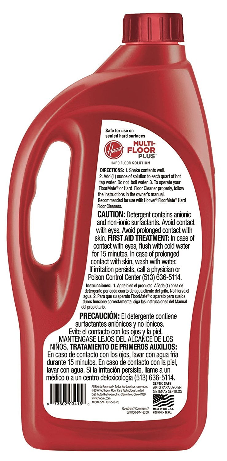 Hoover Multi-Floor Plus 2X Hard Floor Cleaner Solution, 32 oz., AH30425NF