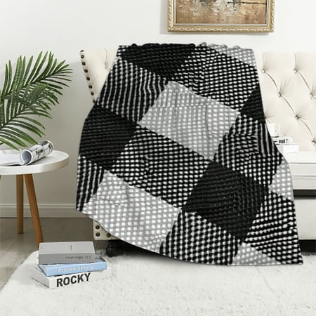 Pratyus Checkered Pattern Throw Blankets for Sofa Couch Cottagecore Room Decor All Seasons Excellent Hand Feel Blanket 40x50in