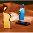thumbnail image 2 of Electric Lighter Gift, USB Rechargeable Lighter Double Arc Electric Lighter with LED Windproof Lighter Electric Flameless Lighter Candle Lighter Christmas Men's Gift Lighters, 2 of 5