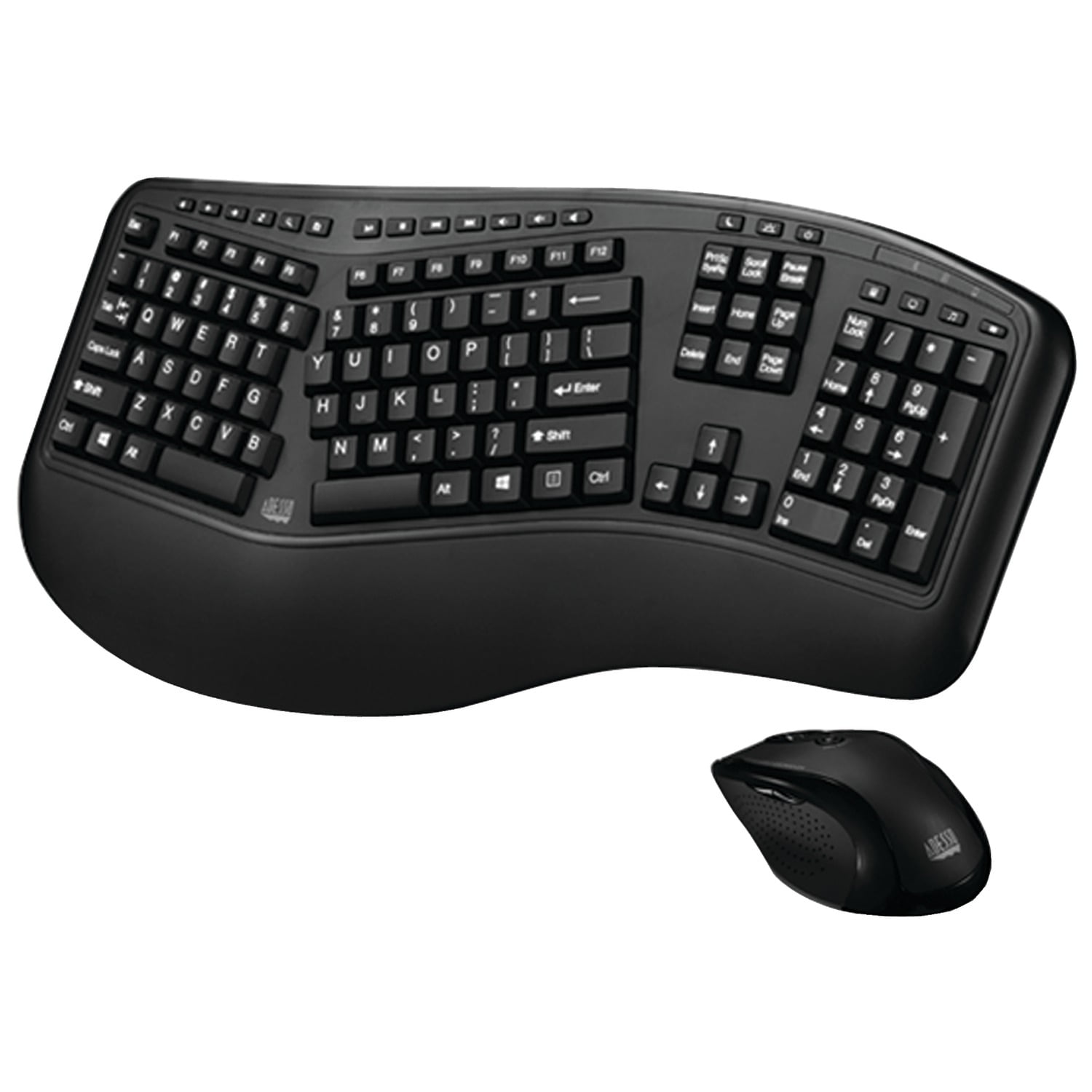 Adesso WKB-1500GB Tru-form Media 1500 Wireless Ergonomic Keyboard & Laser Mouse & Fiji AA 40 PK