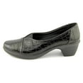 thumbnail image 2 of Easy Street Women's Chive Wedge Pump,Black Patent Crocodile,7 M US, 2 of 5