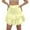 Yellow, variant on RUTAYY Women Casual Boho Ruffle Tiered Skorts High Waist Mini Skirts Solid Color Casual Travel Skirts