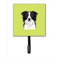 thumbnail image 1 of Checkerboard Lime Green Border Collie Leash Or Key Holder, 4.25 W x 7 H In., 1 of 1