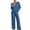 #01Blue, variant on yoeyez Two Piece Womens Pajama Sets Ribbed Knit Comfy Long Sleeve Lounge Sets 2 Piece Matching Pj Sets with Pockets Long Pants Soft Sleepwear Blue XXL
