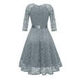 thumbnail image 3 of Coloody Women Vintage Lace Dresses Female Knee Length Cocktail Party Dress, 3 of 5