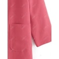 thumbnail image 3 of Más el tamaño de cuello chal Escudo abierto bolsillo delantero Rosegal Abrigos de talla grande, 3 of 5