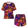 thumbnail image 4 of Lsque Skull Women's Short-Sleeved Pajama Set - 2 Piece Soft and Lightweight Sleepwear Set-Medium, 4 of 9